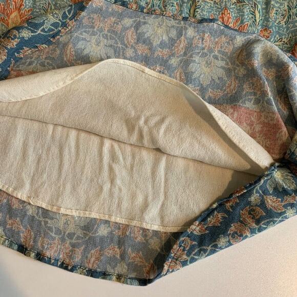 Maeve Top Womens S Small Multi Laced Eleanor Crochet Floral Lined Keyhole Blouse - Picture 10 of 14